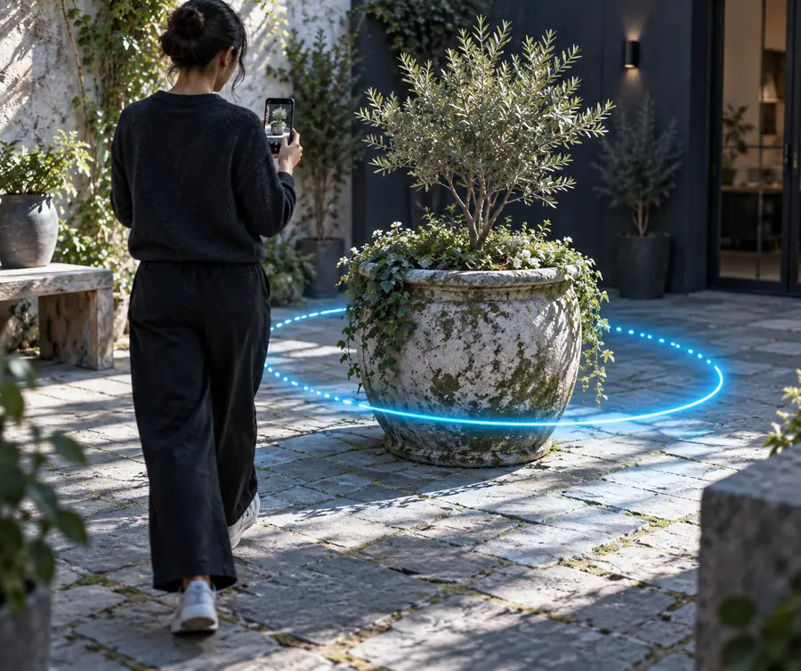 Rekonstruiertes 3D-Objekt bereit zur Inspektion