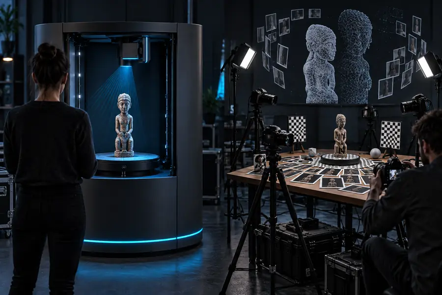 Comparison of RealityScan and Meshroom photogrammetry workflows