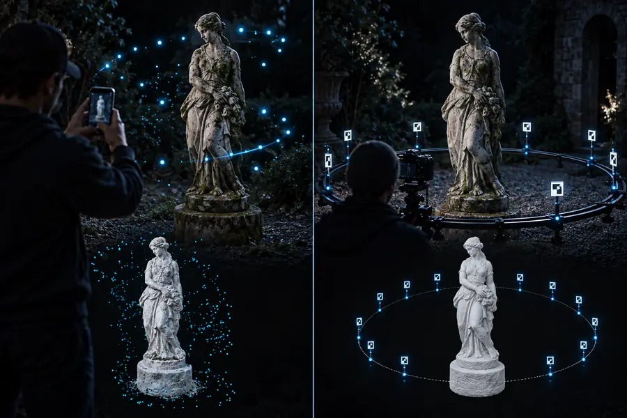 Comparison of RealityScan and Polycam workflows