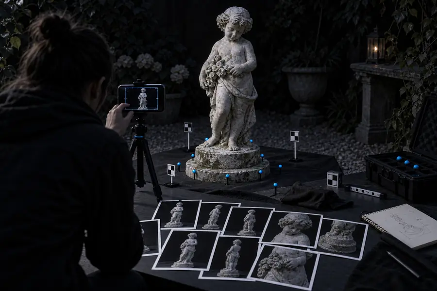 Source capture prepared for a RealityScan and Polycam comparison