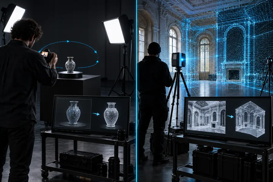 Desktop photogrammetry point cloud preview
